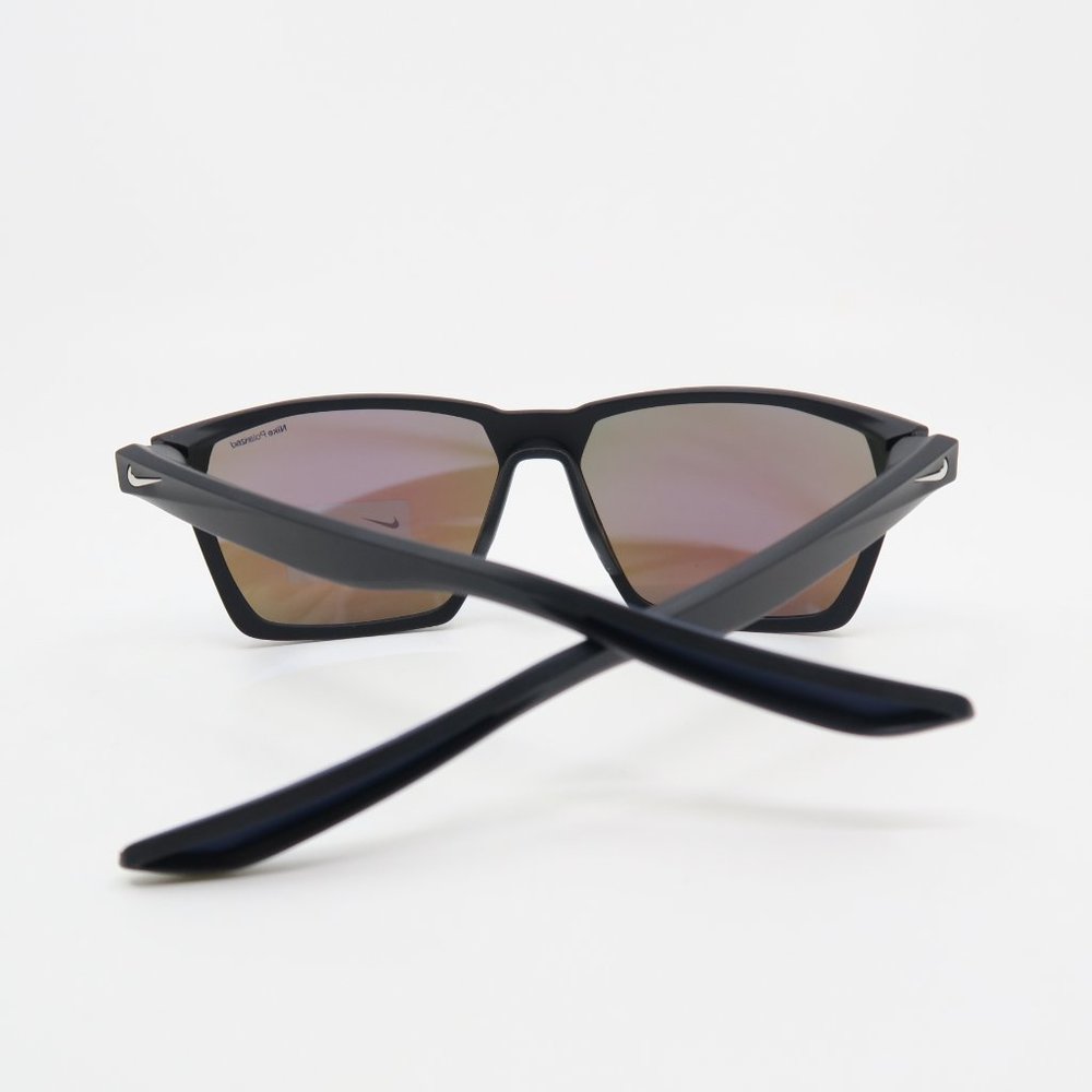 Nike MAVERICK P EV1097 011 59mm Black/Blue Polarized Mirror New Sunglasses. - Picture 7 of 8
